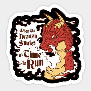 Dragon's Warning Sticker